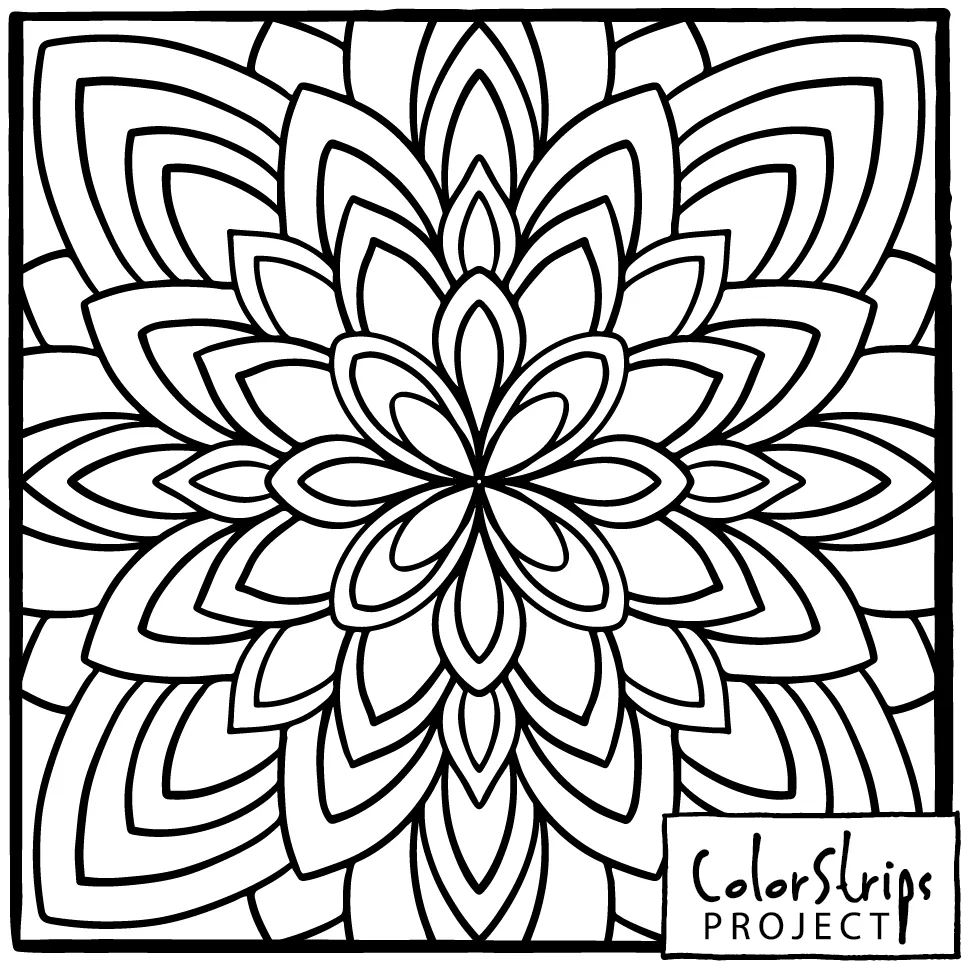 Radiant: a layered lotus flower blooming out from the center.