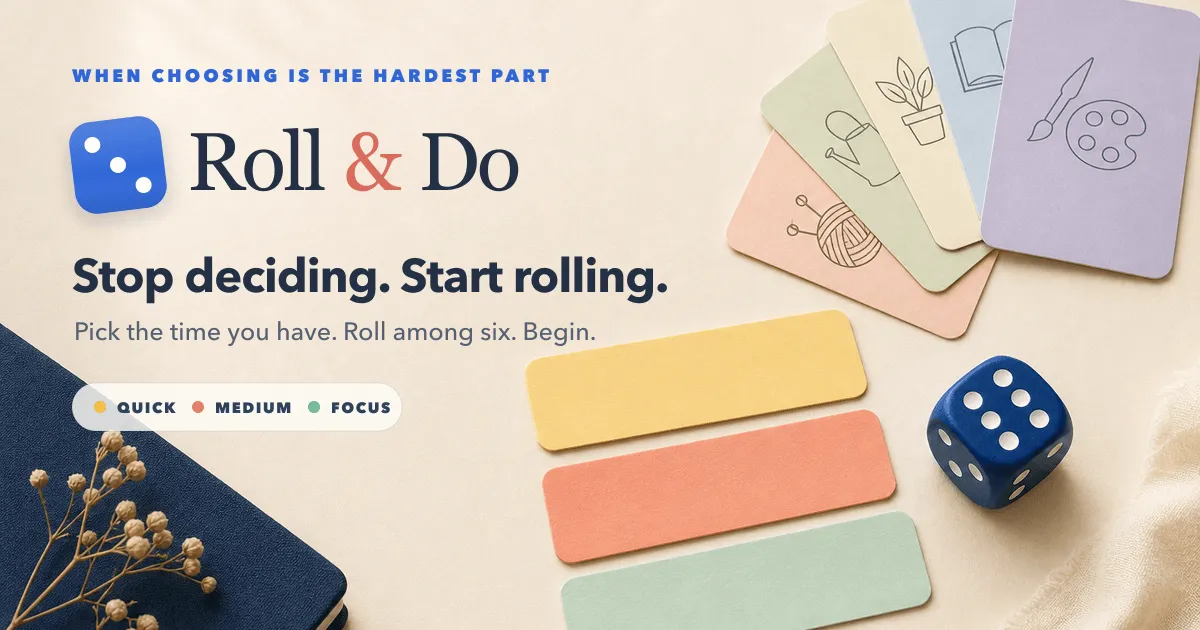 Roll & Do, a task and hobby app